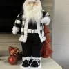 PAPAI NOEL EM PÉ XADREZ PRETO/BRANCO - Imagem 2
