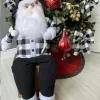 PAPAI NOEL SENTADO XADREZ PRETO/BRANCO